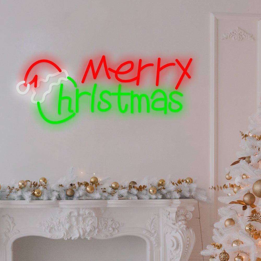 CLARIDGE ILLUMINATED FESTIVE SCRIPT ACRYLIC NEON DISPLAY