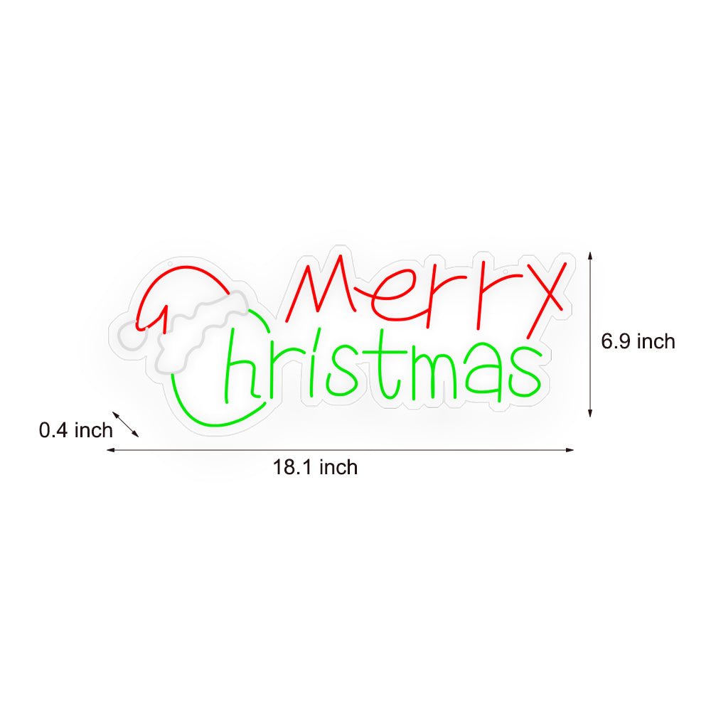 CLARIDGE ILLUMINATED FESTIVE SCRIPT ACRYLIC NEON DISPLAY