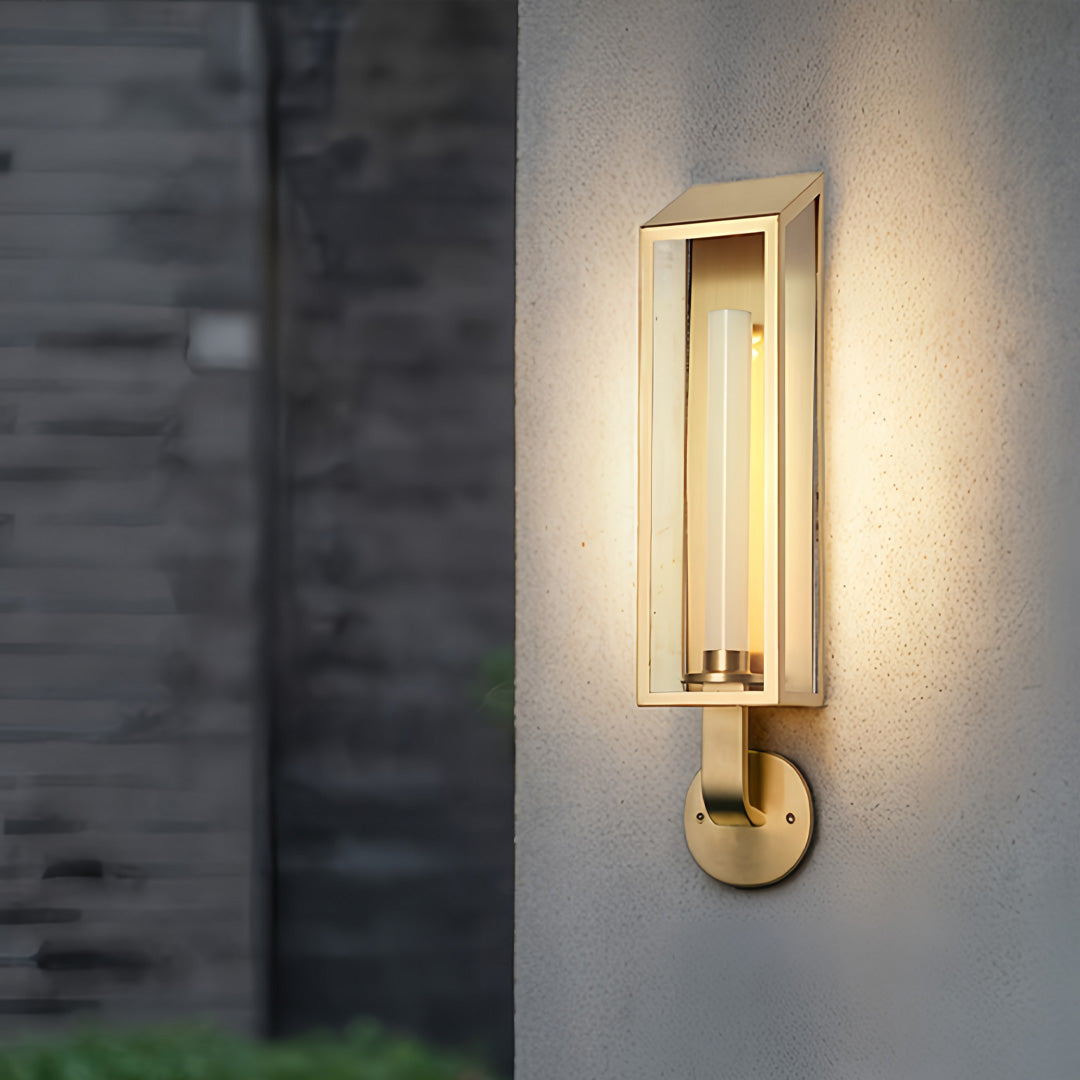WINTHROP WEATHERED IRON WALL LANTERN