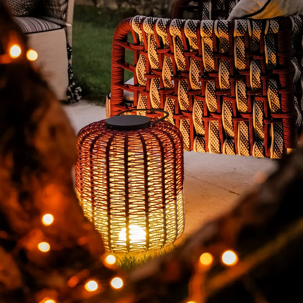 RAVENHURST WOVEN WATERPROOF LANTERN WITH LED ILLUMINATION
