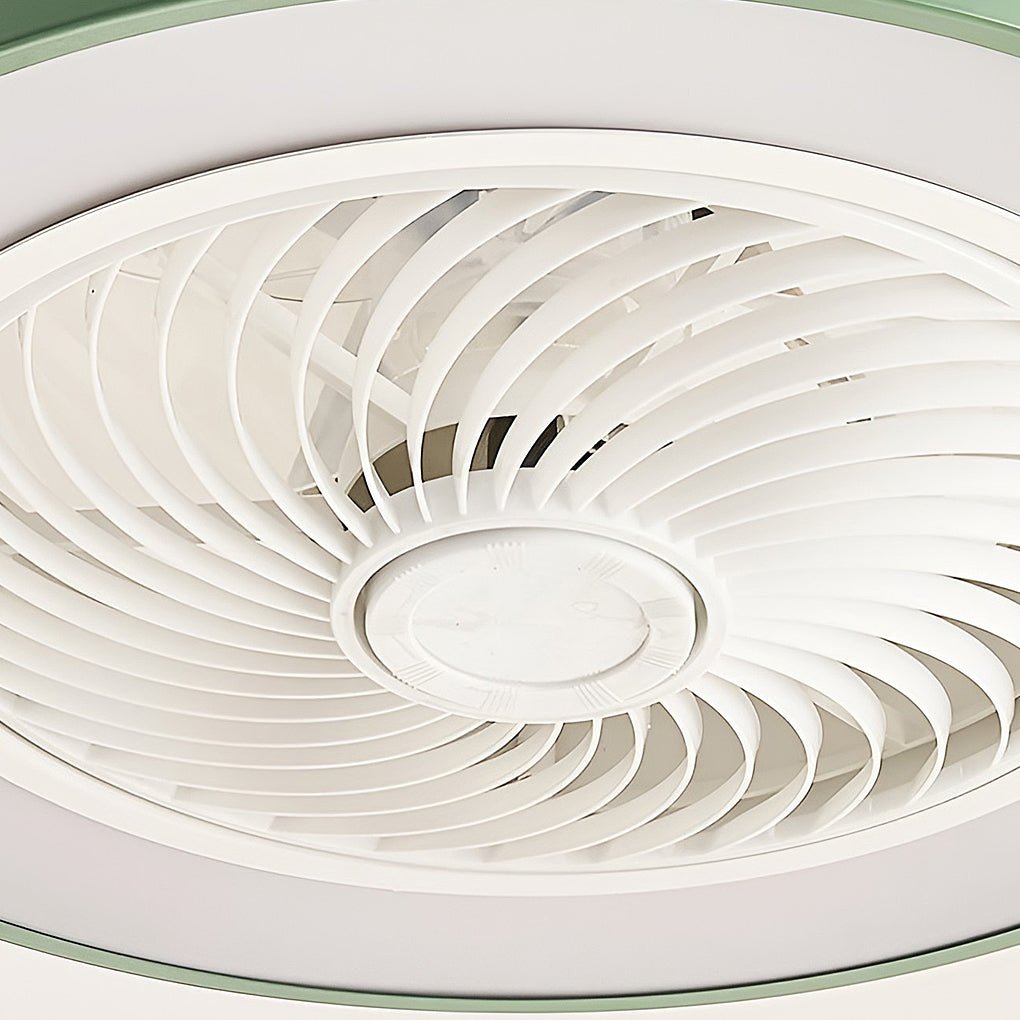 WHITECROFT SMART LED FLUSH-MOUNT CEILING FAN WITH ILLUMINATED CANOPY