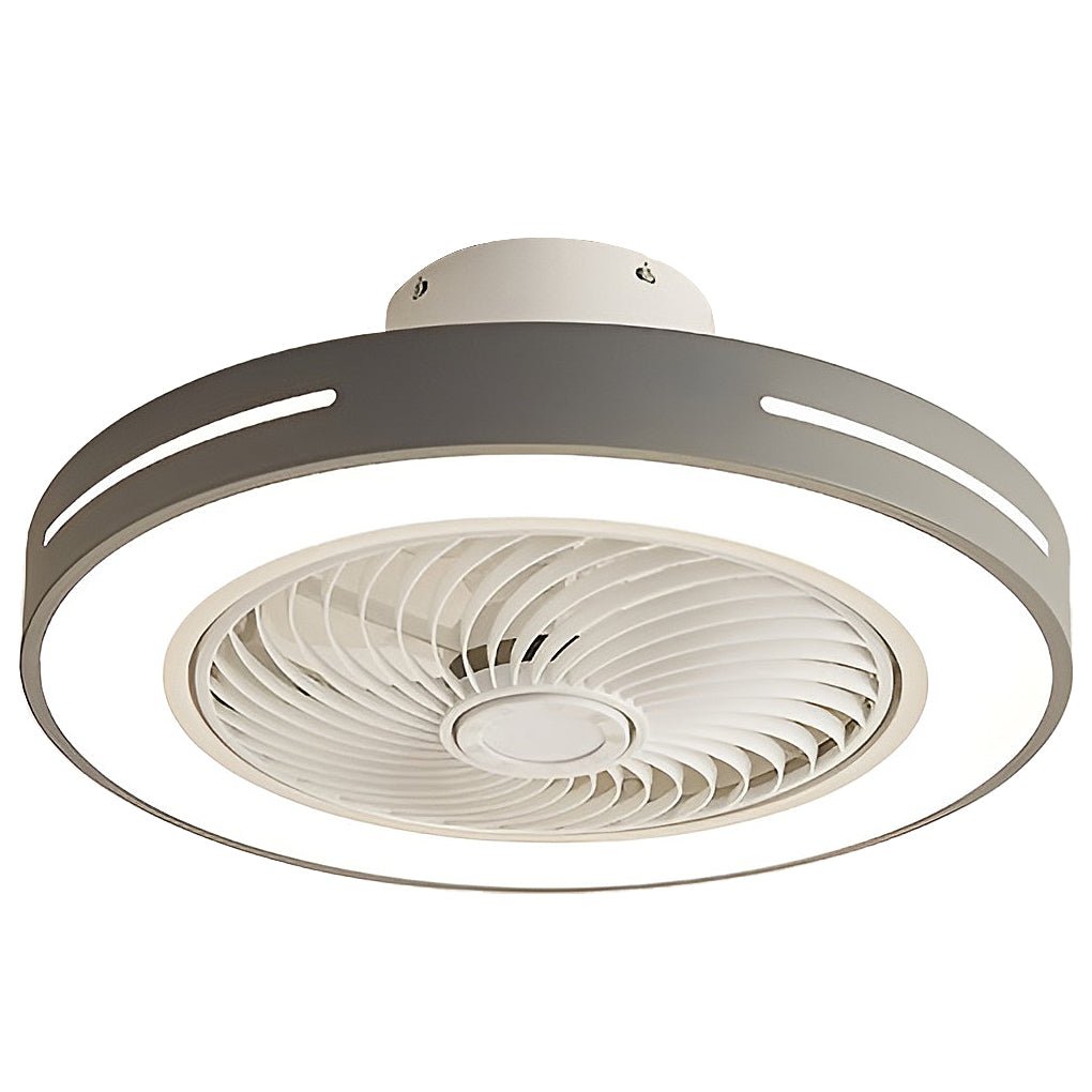 WHITECROFT SMART LED FLUSH-MOUNT CEILING FAN WITH ILLUMINATED CANOPY