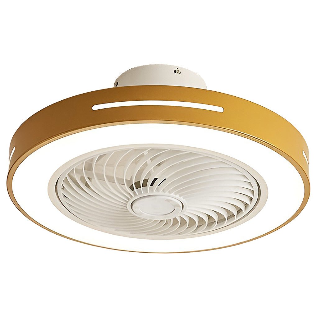 WHITECROFT SMART LED FLUSH-MOUNT CEILING FAN WITH ILLUMINATED CANOPY