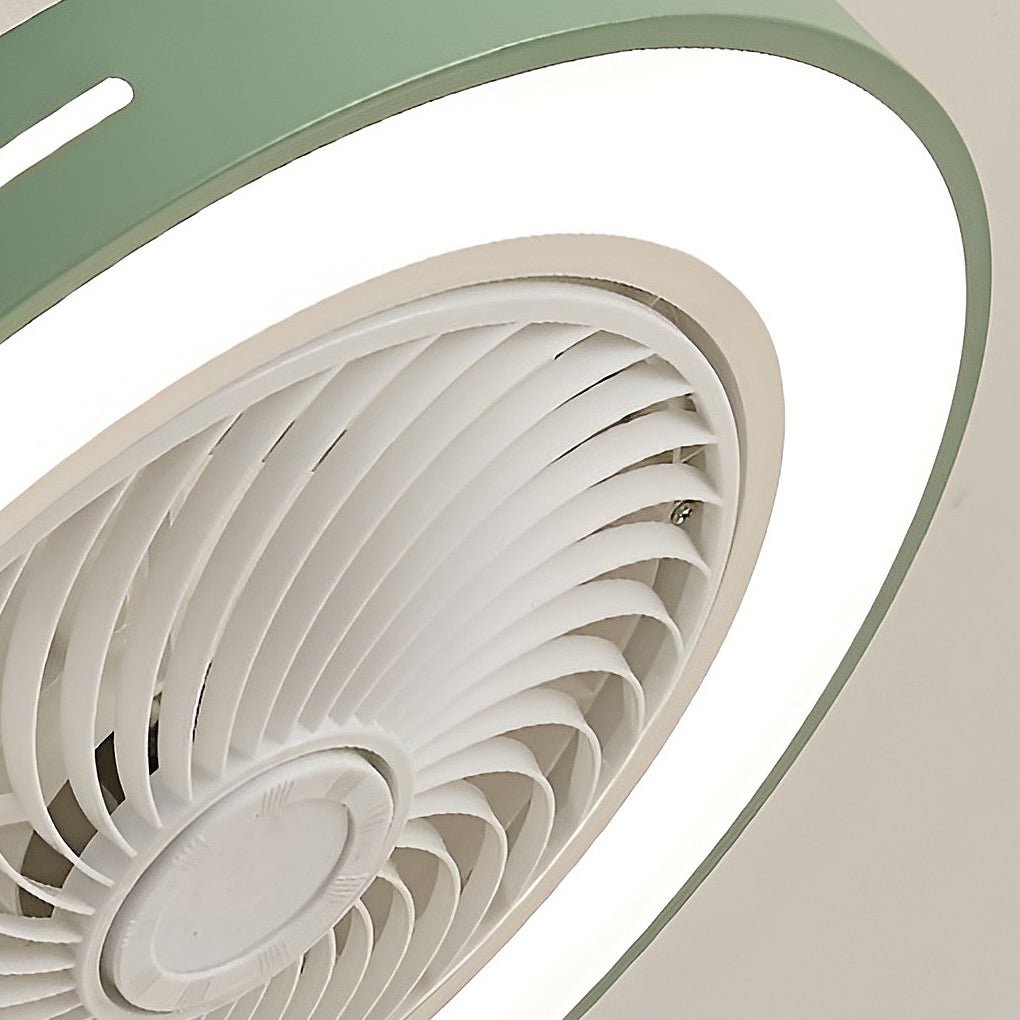 WHITECROFT SMART LED FLUSH-MOUNT CEILING FAN WITH ILLUMINATED CANOPY