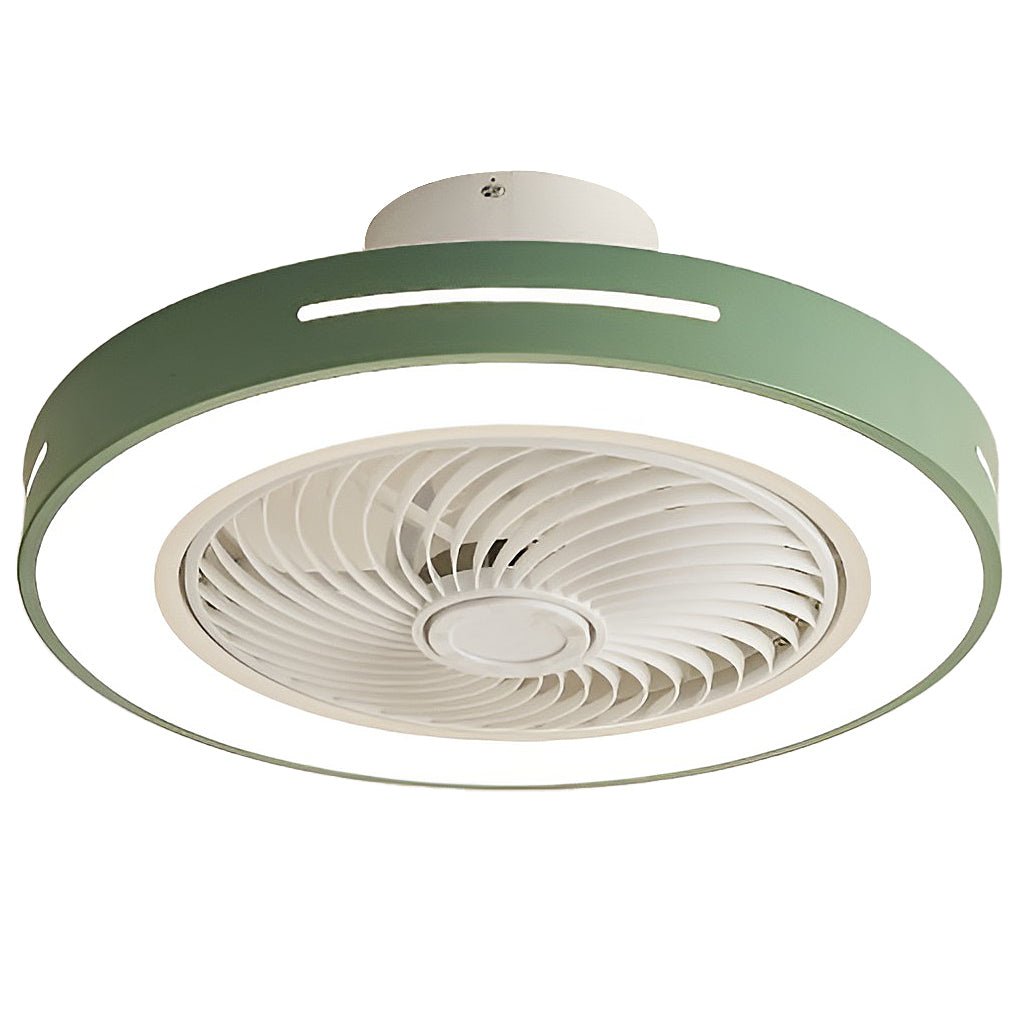 WHITECROFT SMART LED FLUSH-MOUNT CEILING FAN WITH ILLUMINATED CANOPY