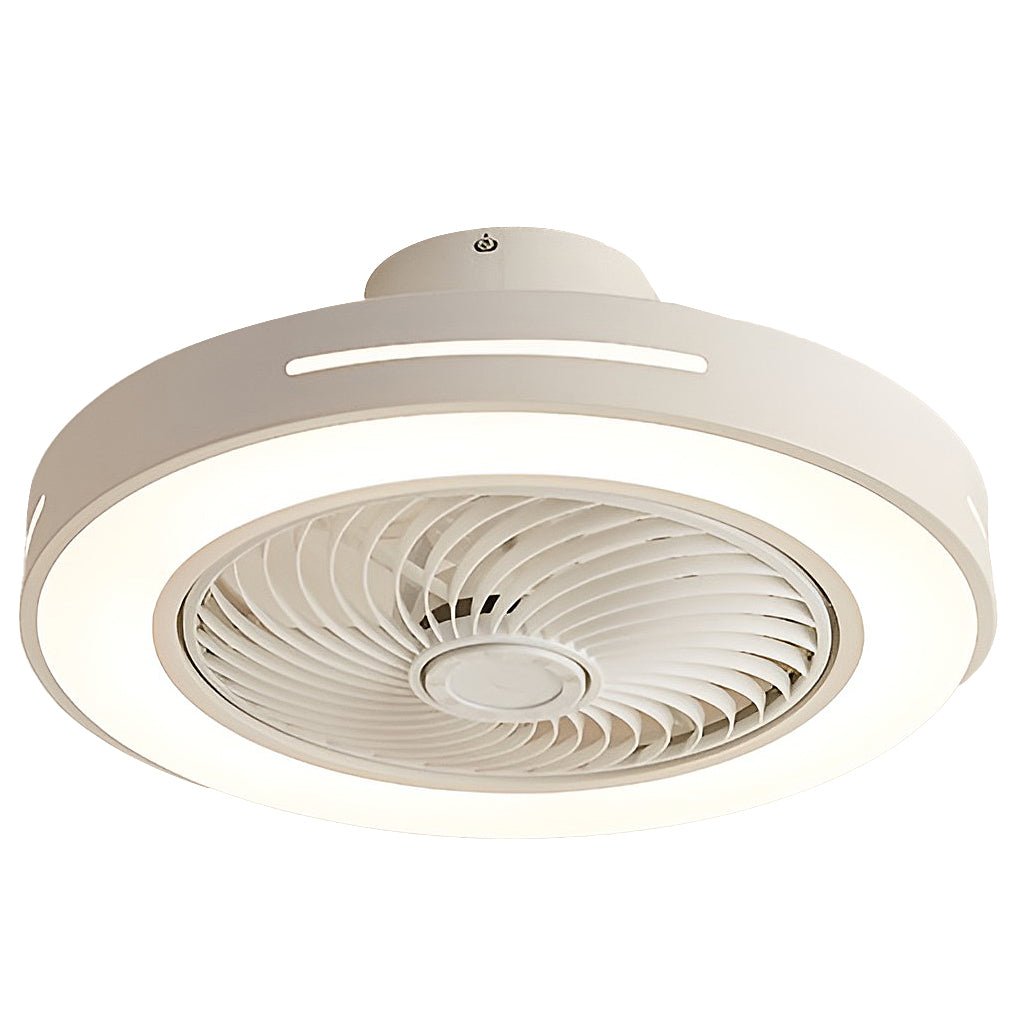 WHITECROFT SMART LED FLUSH-MOUNT CEILING FAN WITH ILLUMINATED CANOPY