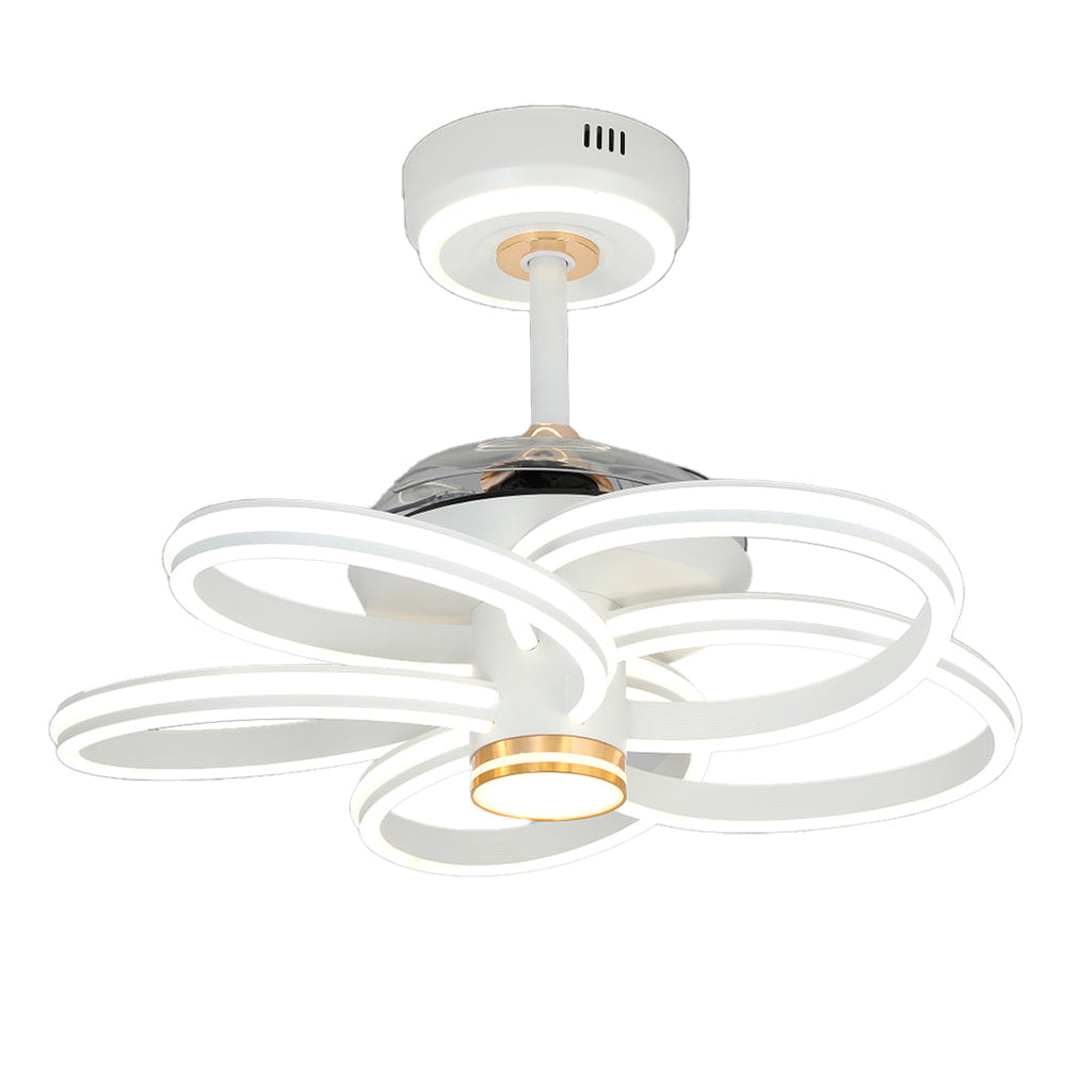 WINDSOR BLOOM IRON CEILING FAN WITH INTEGRATED LIGHTING
