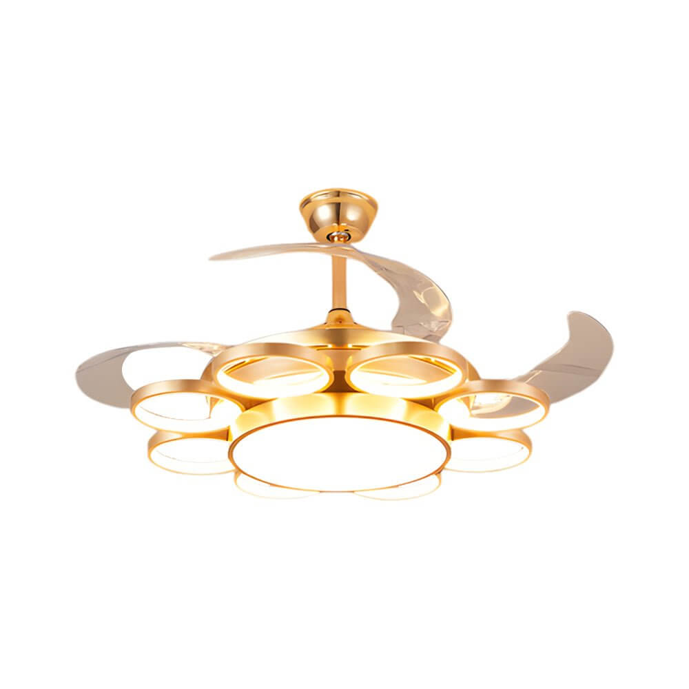 WHITBY WHIRL LED CEILING LIGHT WITH HIDDEN FAN
