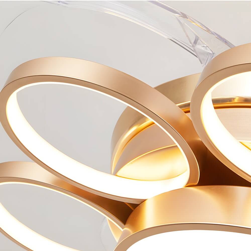 WHITBY WHIRL LED CEILING LIGHT WITH HIDDEN FAN