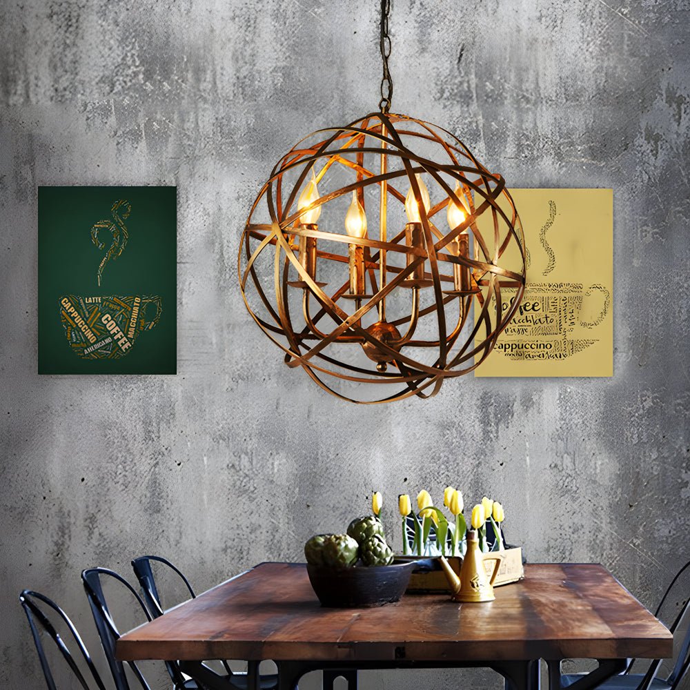 WINCHESTER SPHERICAL IRON LED HANGING LIGHT