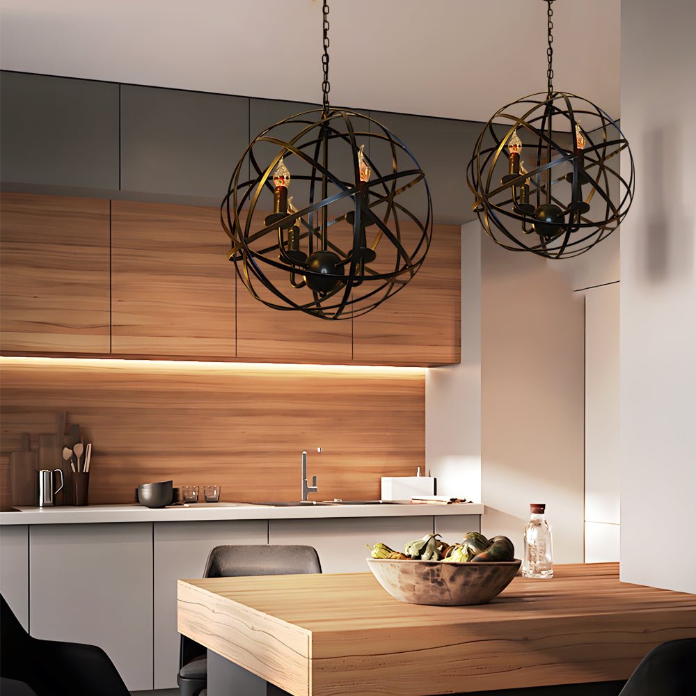 WINCHESTER SPHERICAL IRON LED HANGING LIGHT