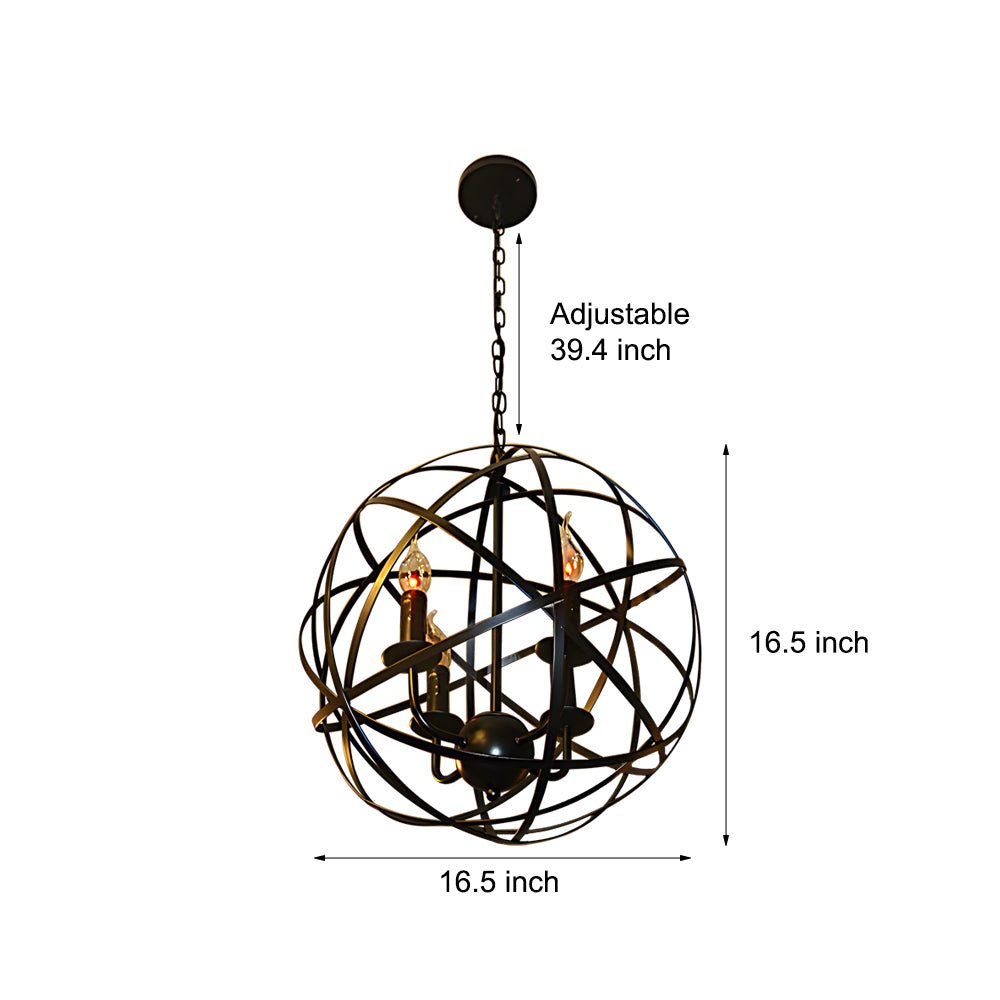 WINCHESTER SPHERICAL IRON LED HANGING LIGHT
