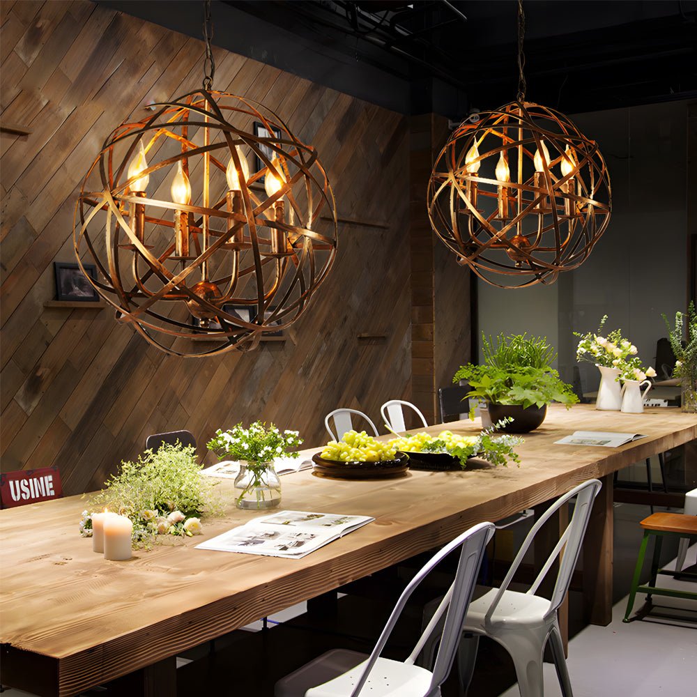 WINCHESTER SPHERICAL IRON LED HANGING LIGHT