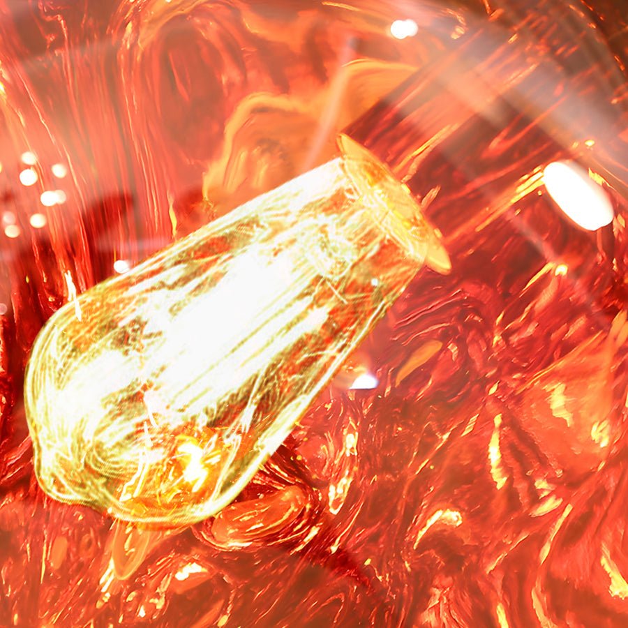 BRAMBLESTONE ARTISAN LAVA ORB PENDANT LIGHT