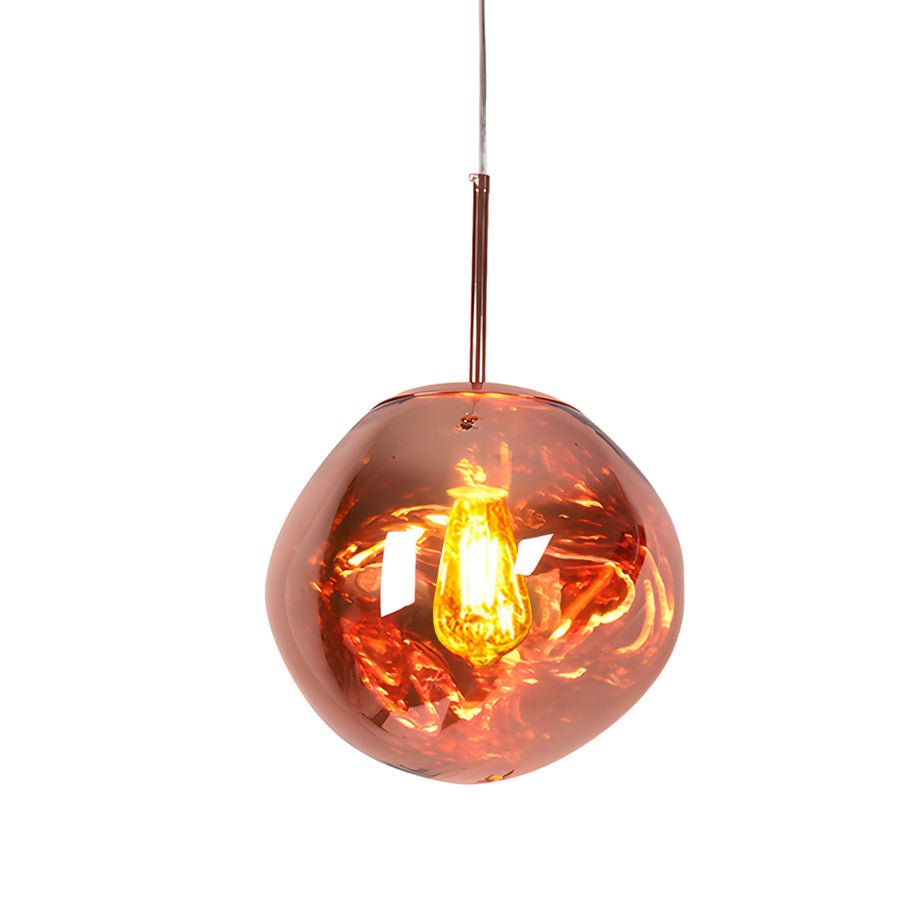 BRAMBLESTONE ARTISAN LAVA ORB PENDANT LIGHT