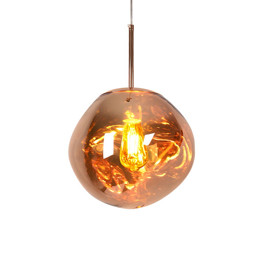BRAMBLESTONE ARTISAN LAVA ORB PENDANT LIGHT