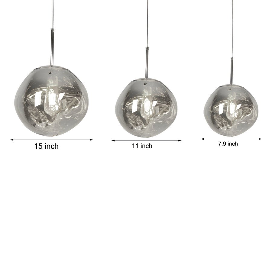 BRAMBLESTONE ARTISAN LAVA ORB PENDANT LIGHT