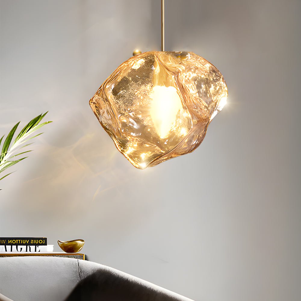 RAVENWOOD IRREGULAR LAVA GLASS PENDANT LIGHT