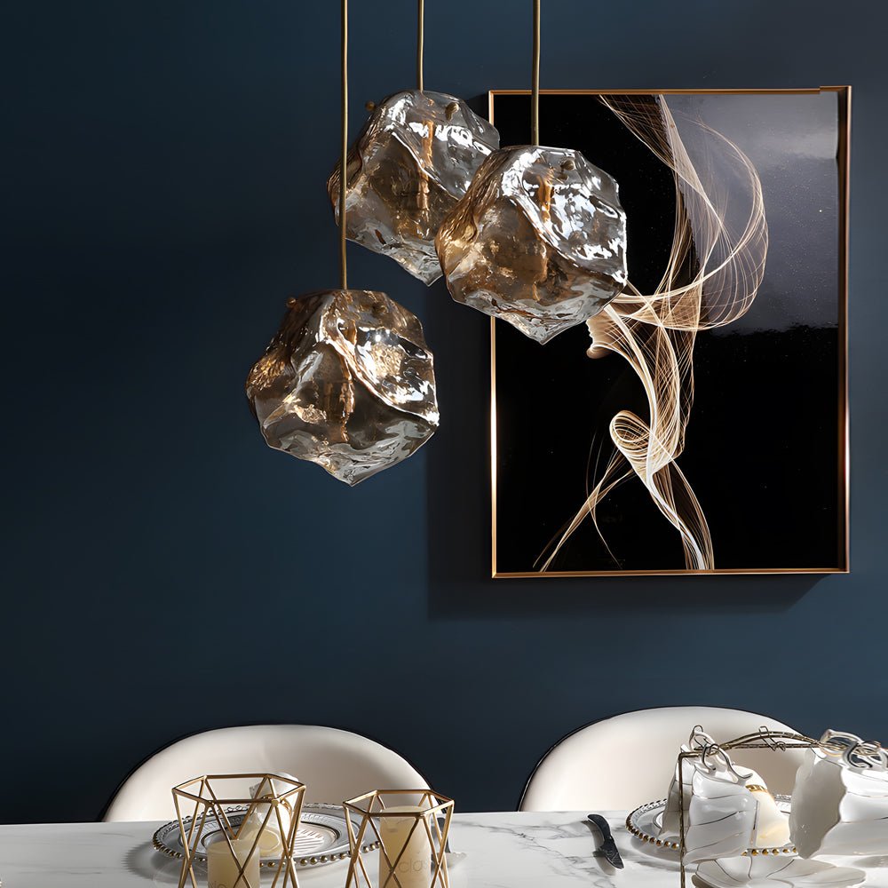 RAVENWOOD IRREGULAR LAVA GLASS PENDANT LIGHT