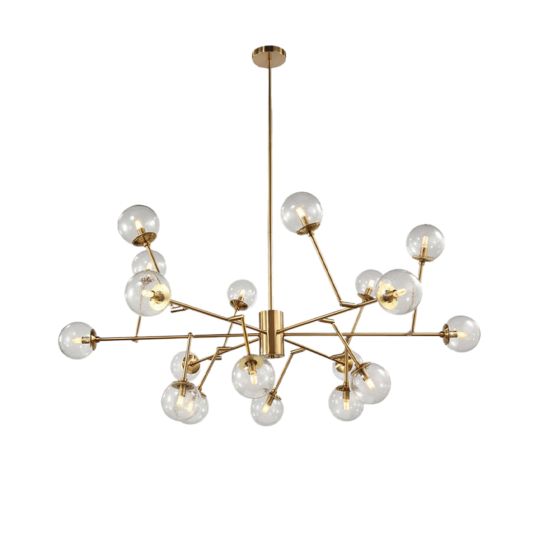 ASTRID ORBITAL CEILING LANTERN WITH CRYSTAL ORBS