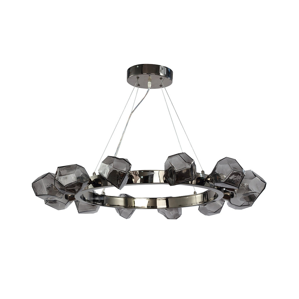 RAVENWOOD GEOMETRIC GLASS CEILING CHANDELIER