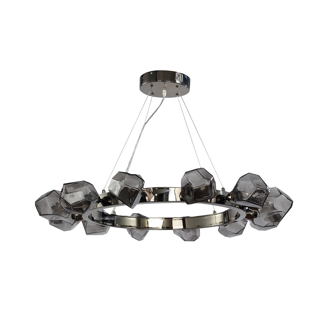 RAVENWOOD GEOMETRIC GLASS CEILING CHANDELIER