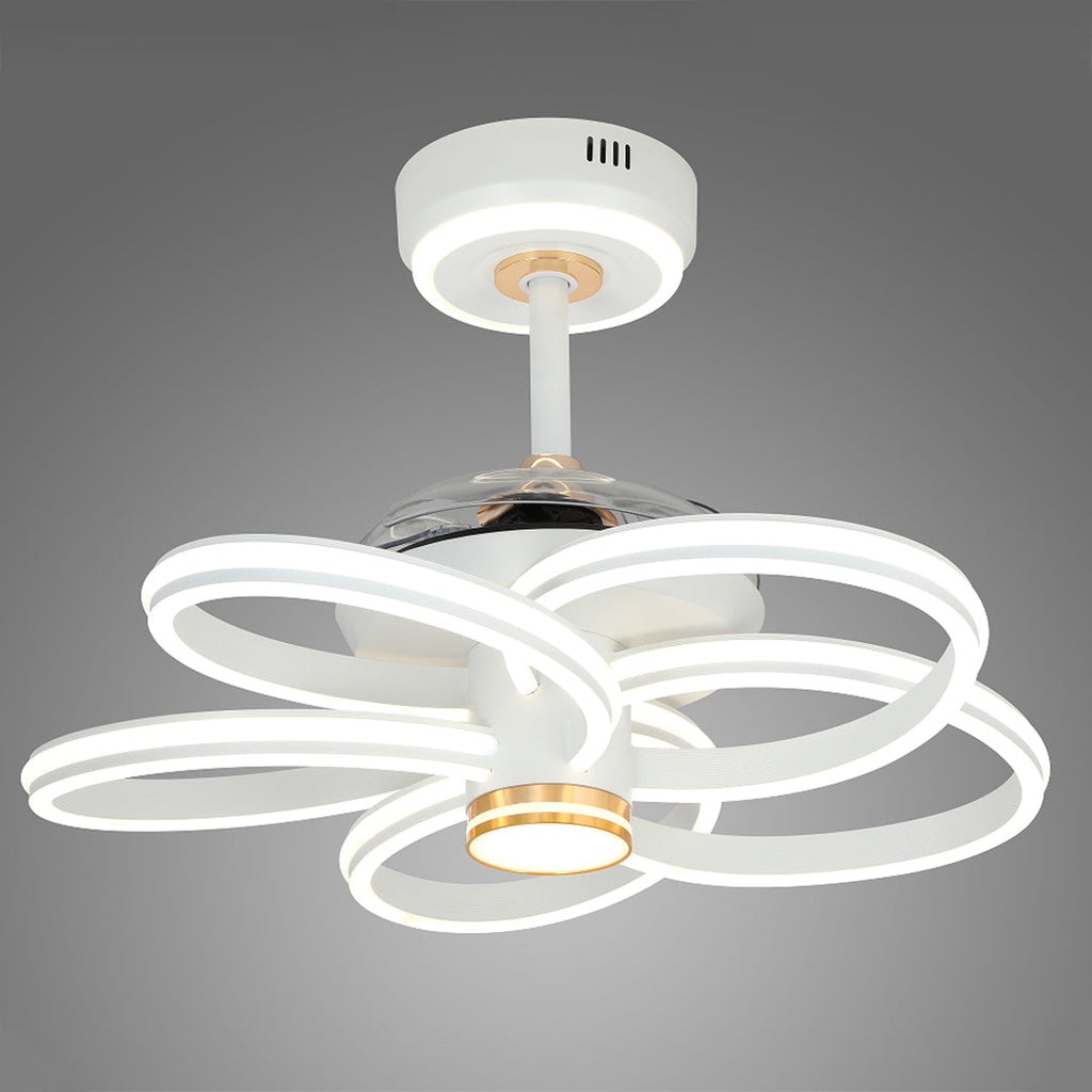 WINDSOR BLOOM IRON CEILING FAN WITH INTEGRATED LIGHTING