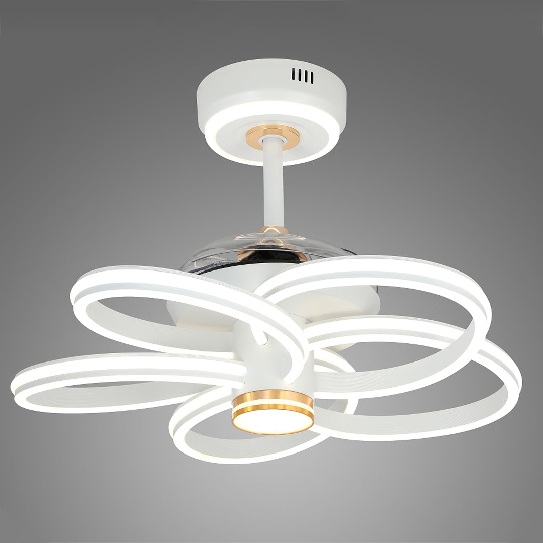 WINDSOR BLOOM IRON CEILING FAN WITH INTEGRATED LIGHTING