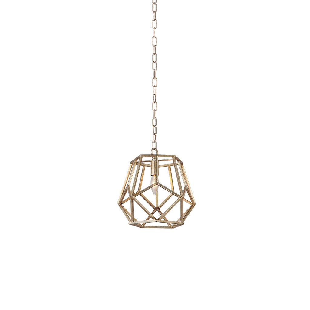 WINTHROP GOLD GEOMETRIC HANGING LANTERN