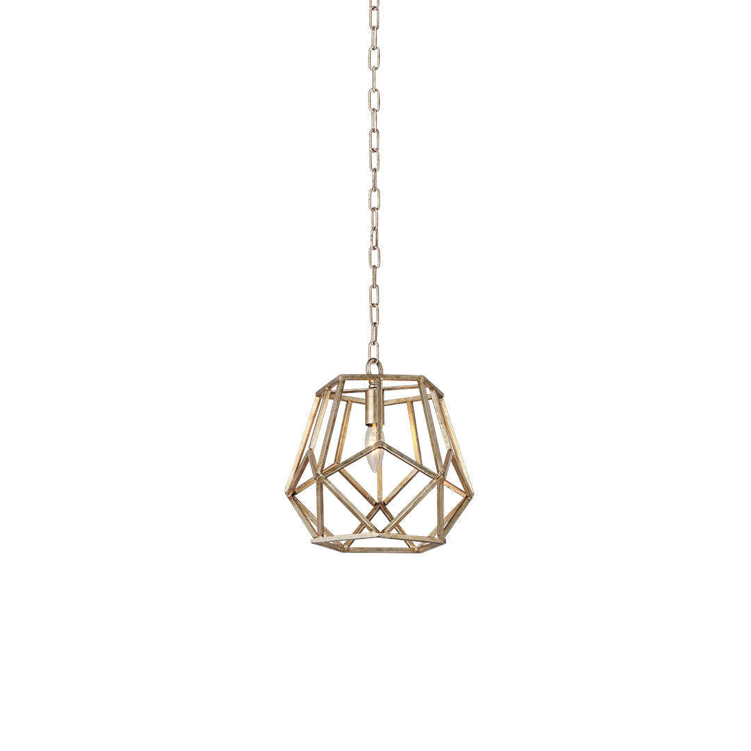 WINTHROP GOLD GEOMETRIC HANGING LANTERN