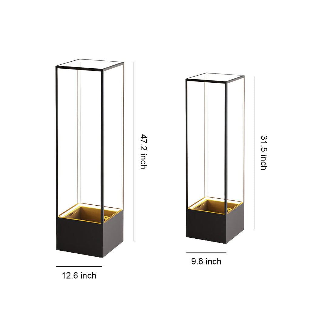 WINTHROP SQUARE LUMINAIRE - Stylish Waterproof Floor Light with Contemporary Flair