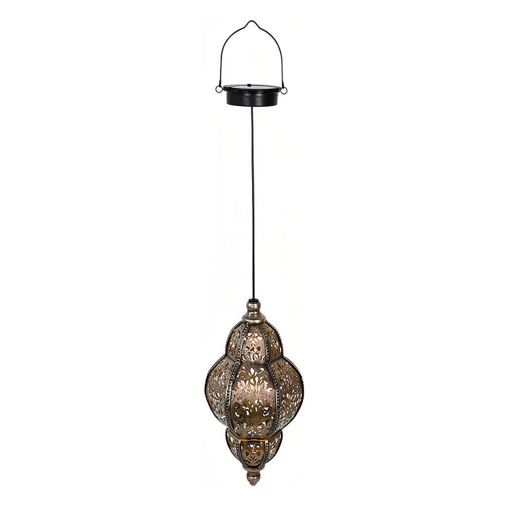 CALDERDALE SOLAR-ILLUMINATED MOROCCAN GARDEN LANTERN
