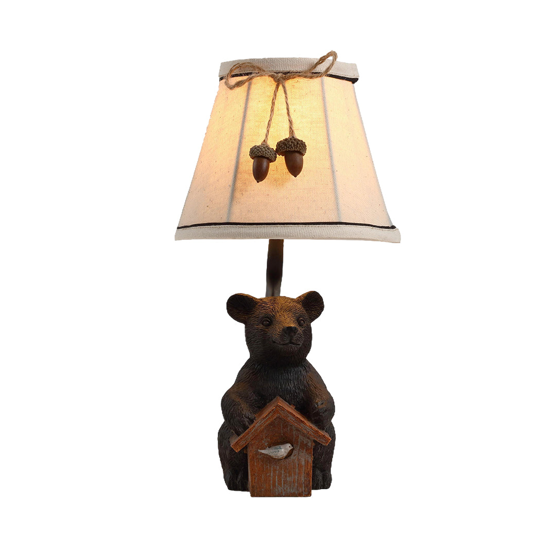 WINTERBOURNE BEAR FABRIC SHADE LAMP