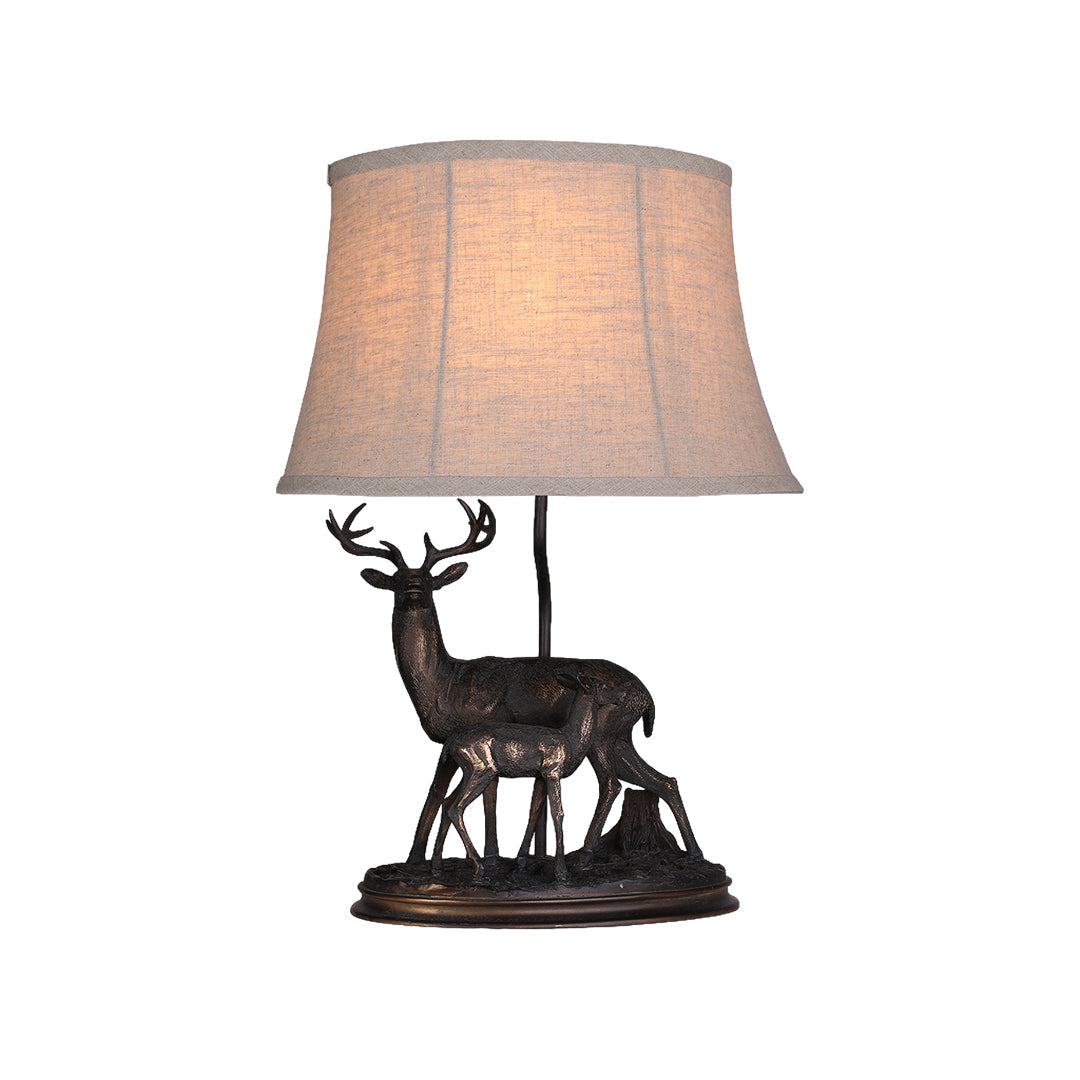 FALLOWBROOK MOTHER AND FAWN TABLE LANTERN