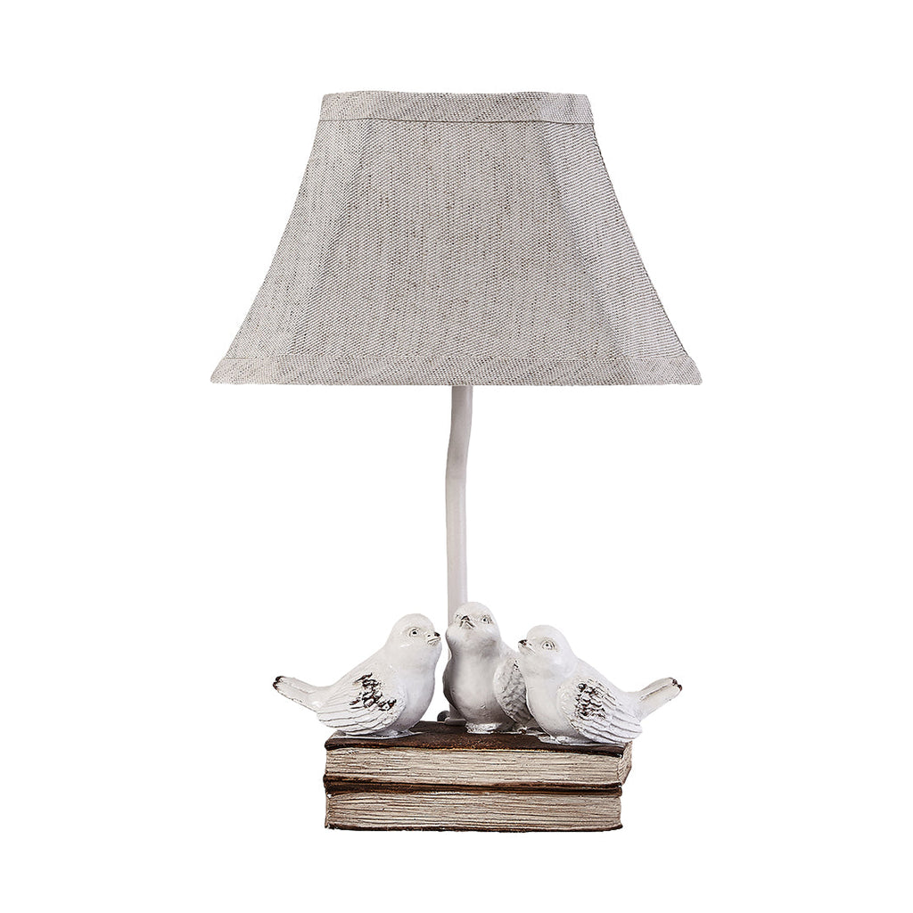 WINTHROP AVIAN STACKED BOOKS TABLE LIGHT