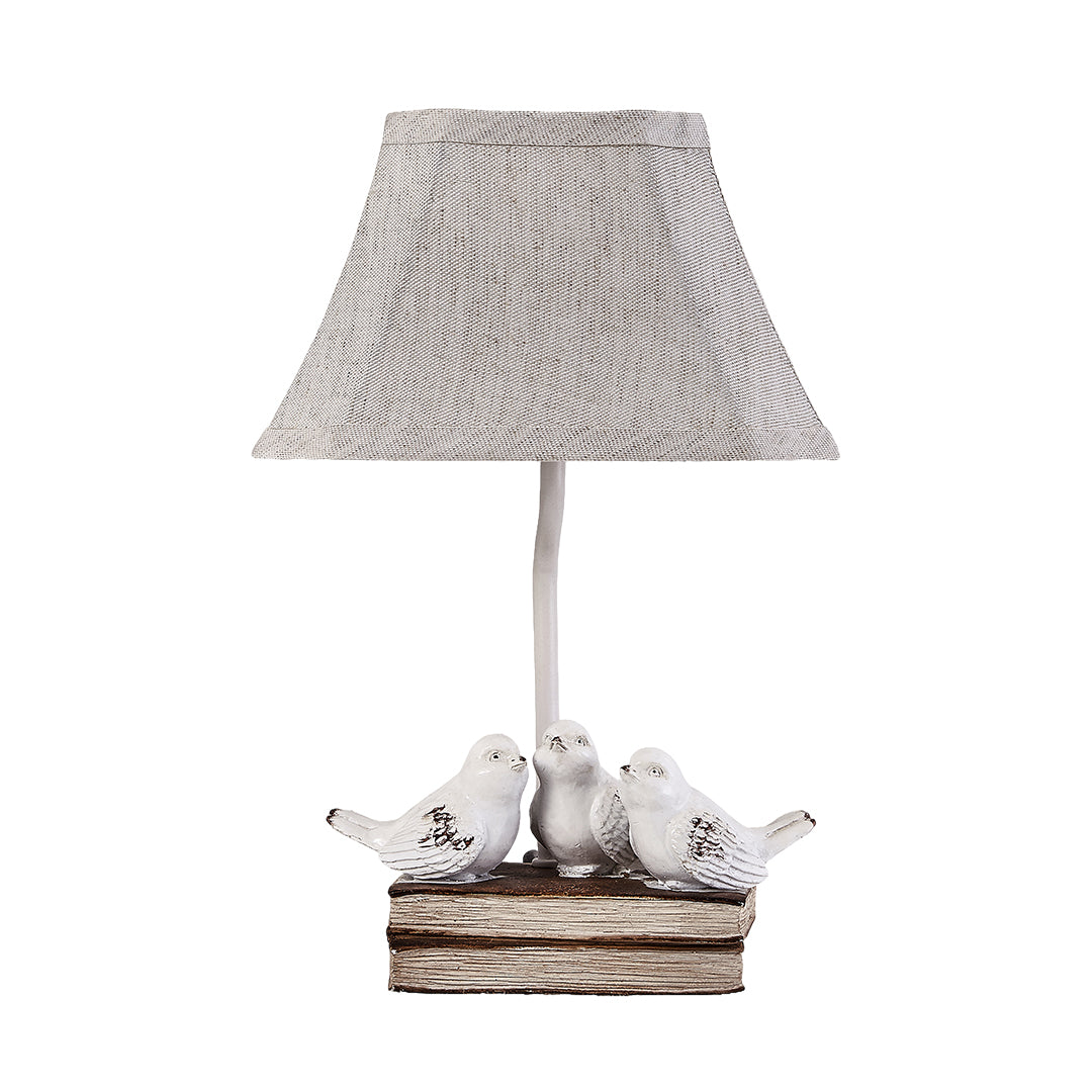 WINTHROP AVIAN STACKED BOOKS TABLE LIGHT