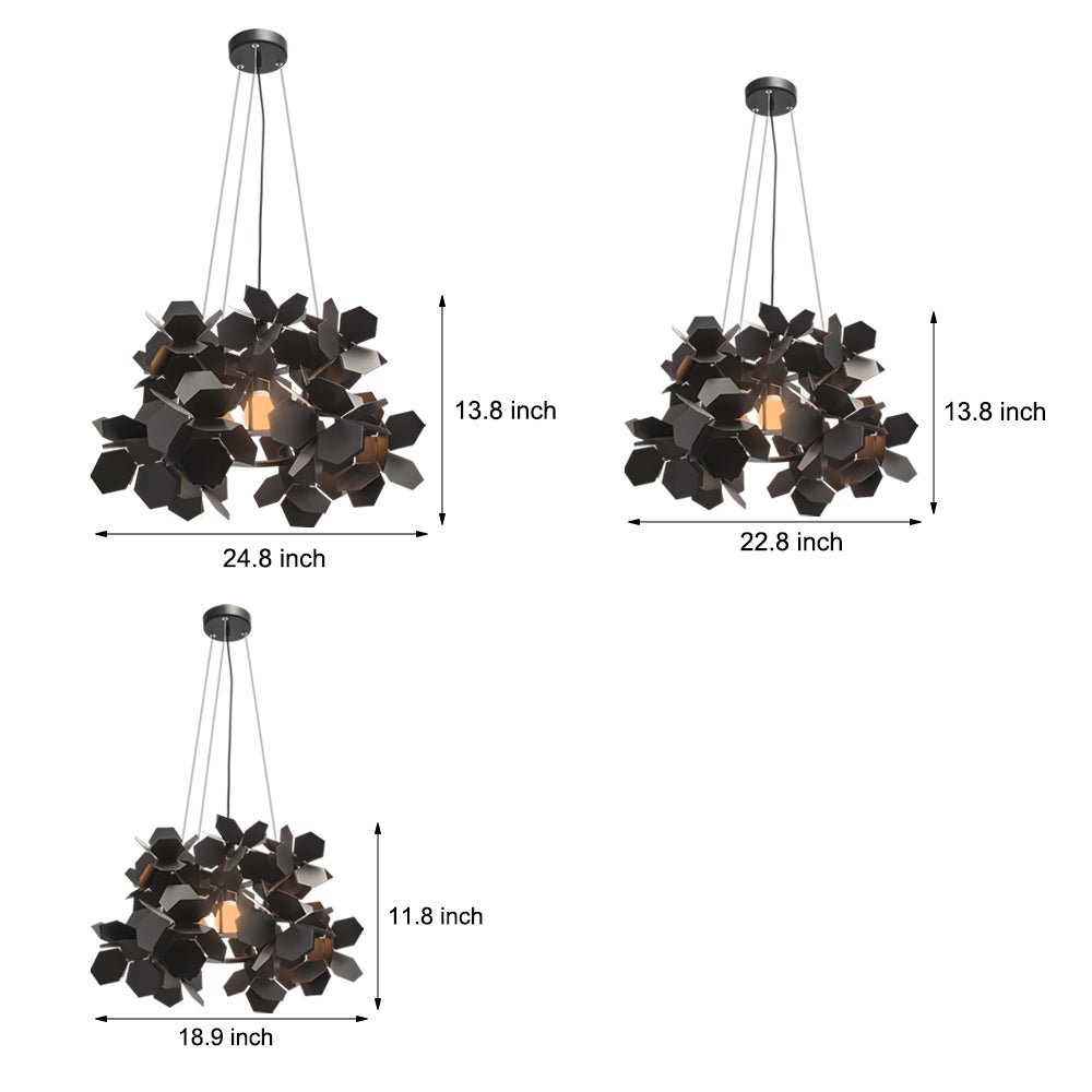 RAVENHURST POSTMODERN IRON COFFEE CHANDELIER