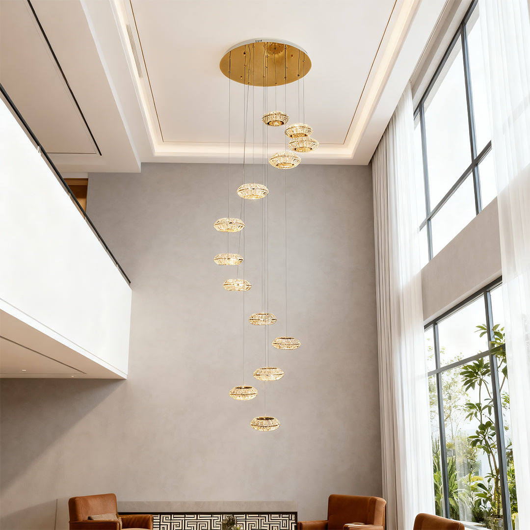 VERONA VINTAGE DUO CEILING LANTERN"  
2. "BELLAMY ORNATE CRYSTAL DOME LIGHT"  
3. "CAVENDISH LUXE TIERED CHANDELIER"  
4. "FENWICK ARTISANAL GLASS DROP LIGHT"  
5. "KENSINGTON ROYAL HANGING ILLUMINATION"  
6. "HARLOW CLASSIC BRASS MULTI-LIGHT FIXTURE"  
7