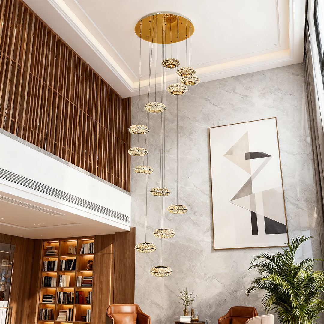 VERONA VINTAGE DUO CEILING LANTERN"  
2. "BELLAMY ORNATE CRYSTAL DOME LIGHT"  
3. "CAVENDISH LUXE TIERED CHANDELIER"  
4. "FENWICK ARTISANAL GLASS DROP LIGHT"  
5. "KENSINGTON ROYAL HANGING ILLUMINATION"  
6. "HARLOW CLASSIC BRASS MULTI-LIGHT FIXTURE"  
7