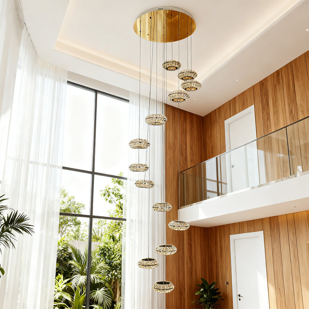 VERONA VINTAGE DUO CEILING LANTERN"  
2. "BELLAMY ORNATE CRYSTAL DOME LIGHT"  
3. "CAVENDISH LUXE TIERED CHANDELIER"  
4. "FENWICK ARTISANAL GLASS DROP LIGHT"  
5. "KENSINGTON ROYAL HANGING ILLUMINATION"  
6. "HARLOW CLASSIC BRASS MULTI-LIGHT FIXTURE"  
7