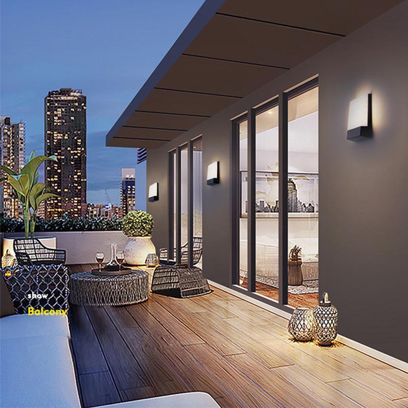 BLACKTHORNE SQUARE WATER-RESISTANT LED OUTDOOR WALL LANTERN
