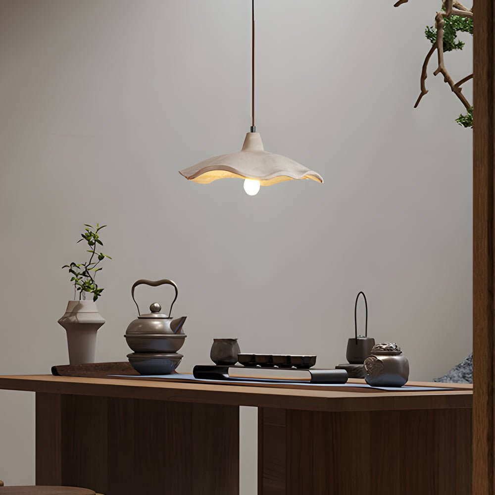 FENWICK CEMENT WAVED HANGING LANTERN