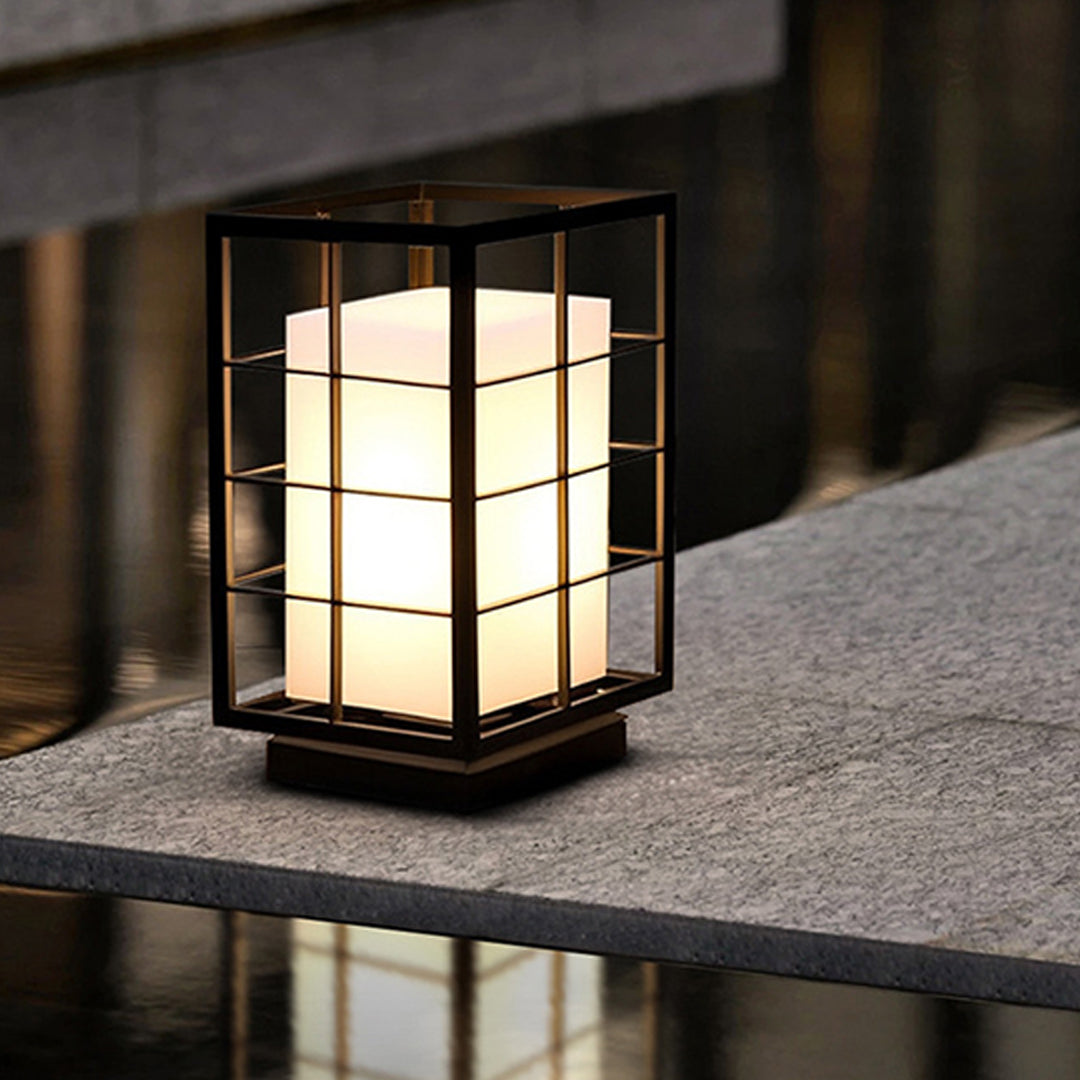 RAVENSDALE JAPANESE INFLUENCE OUTDOOR LANTERN, WEATHERPROOF GARDEN ILLUMINATION