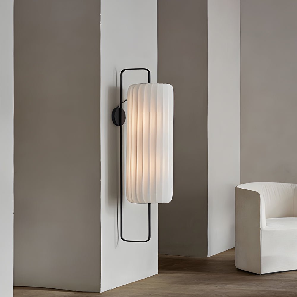 TAKASHI STRIPED FABRIC WALL LANTERN