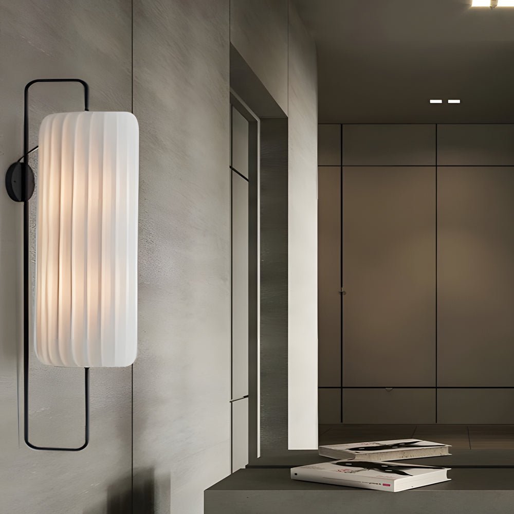 TAKASHI STRIPED FABRIC WALL LANTERN