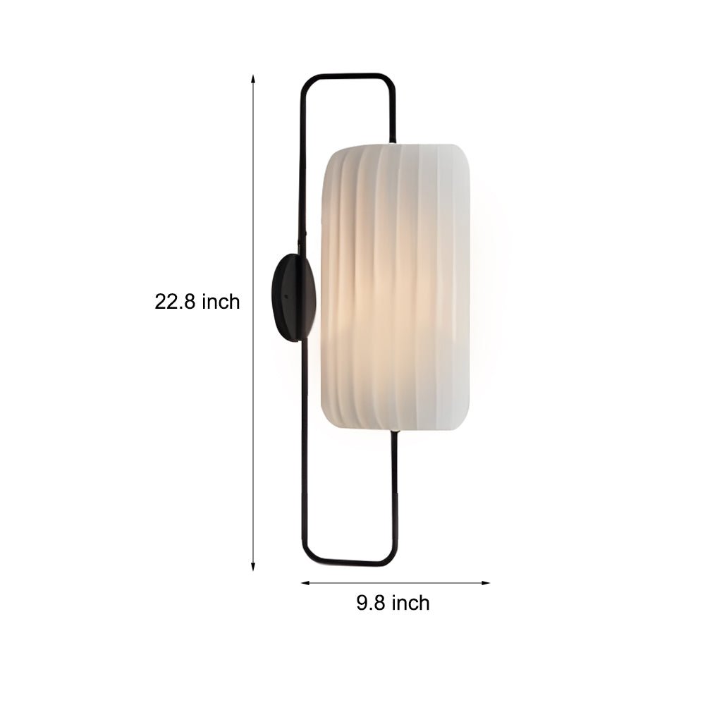 TAKASHI STRIPED FABRIC WALL LANTERN