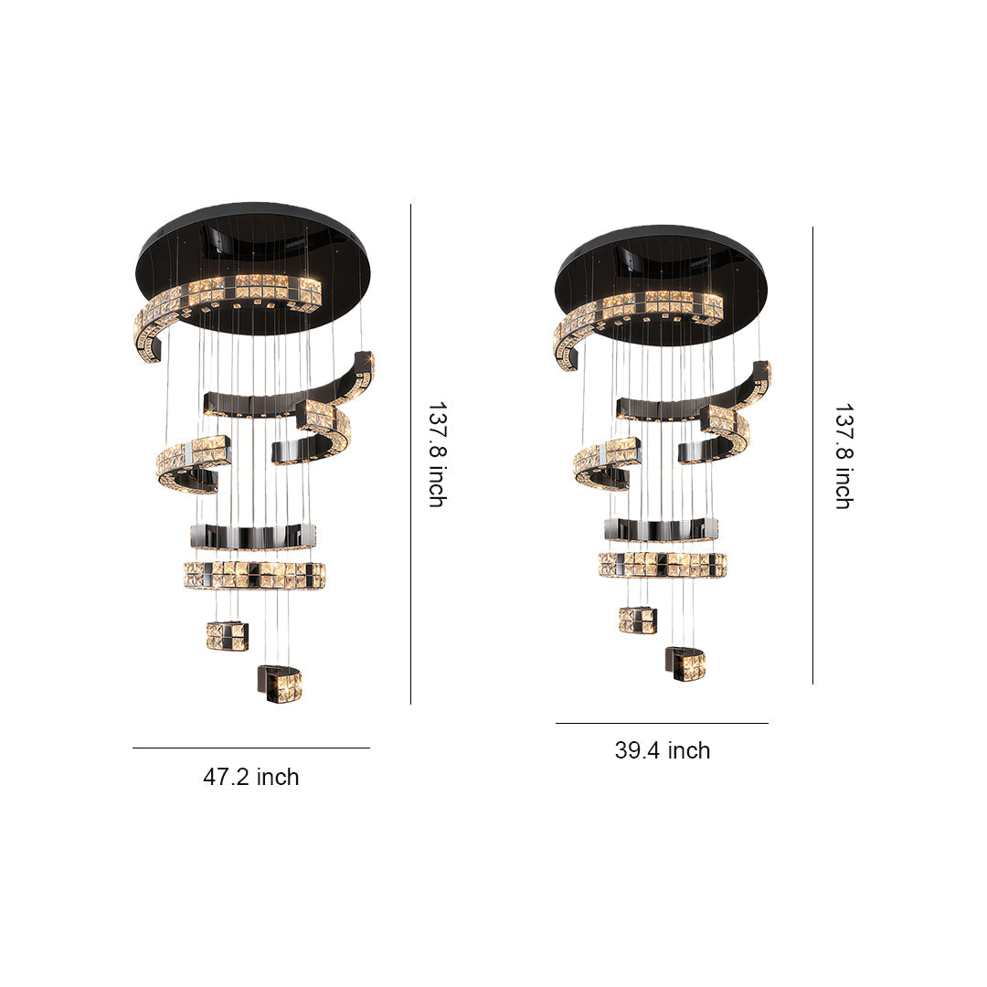 WINTERBOURNE CRYSTAL DROP CEILING LUMINAIRE