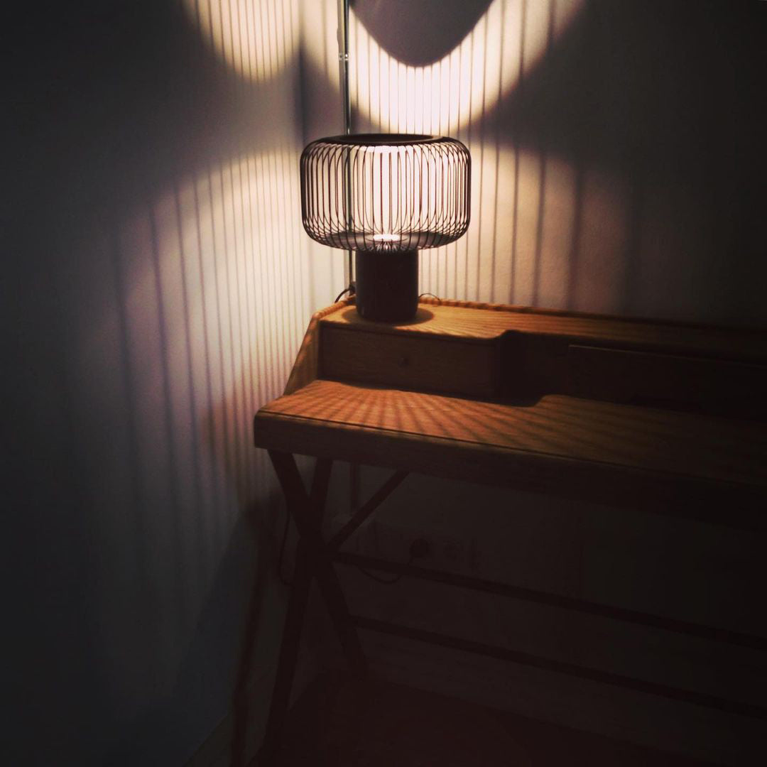 BRAMBLEWICK WOVEN LANTERN TABLE LIGHT