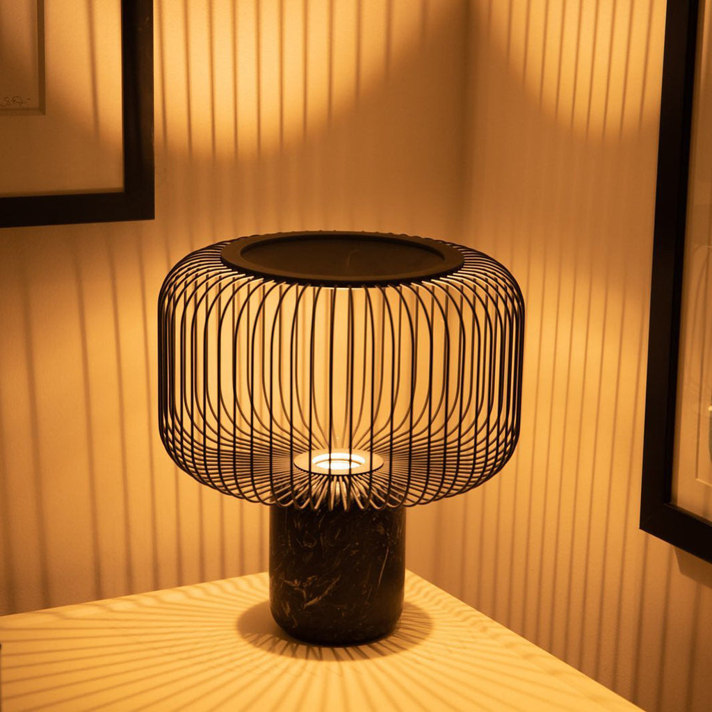 BRAMBLEWICK WOVEN LANTERN TABLE LIGHT