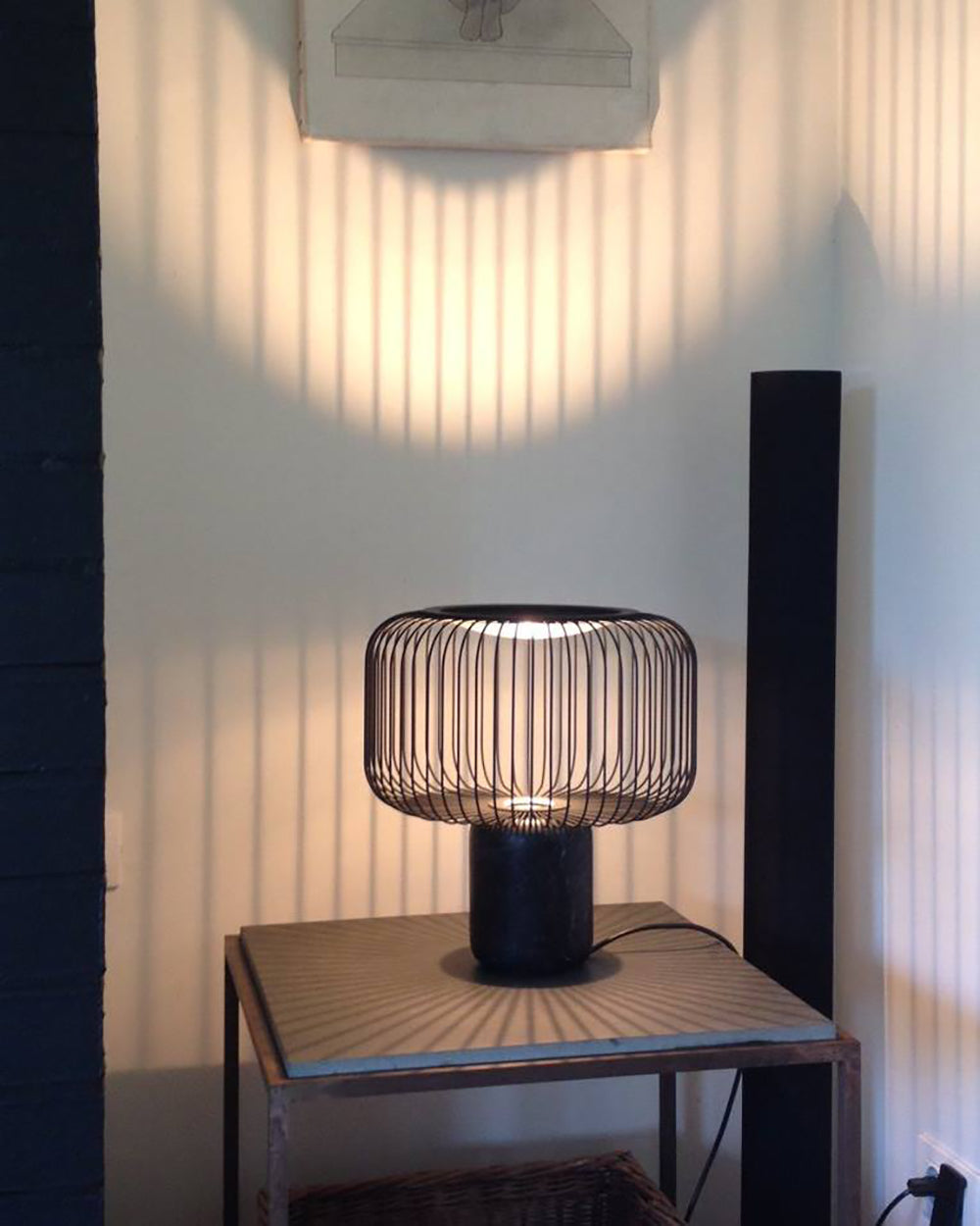 BRAMBLEWICK WOVEN LANTERN TABLE LIGHT